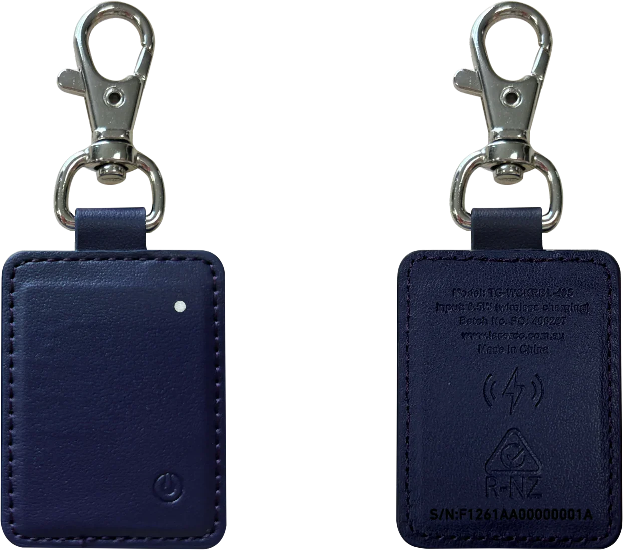 Mini Smart Tag with Wireless Charging Navy Blue