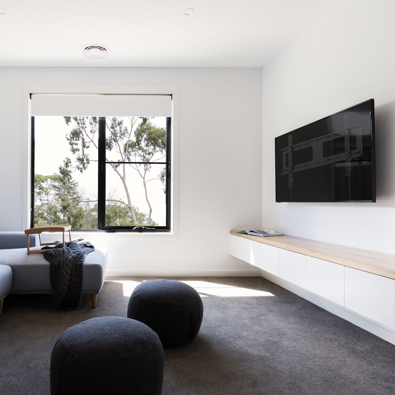 Fixed Slim Profile TV Wall Mount - 37 to 80 Inch Panels