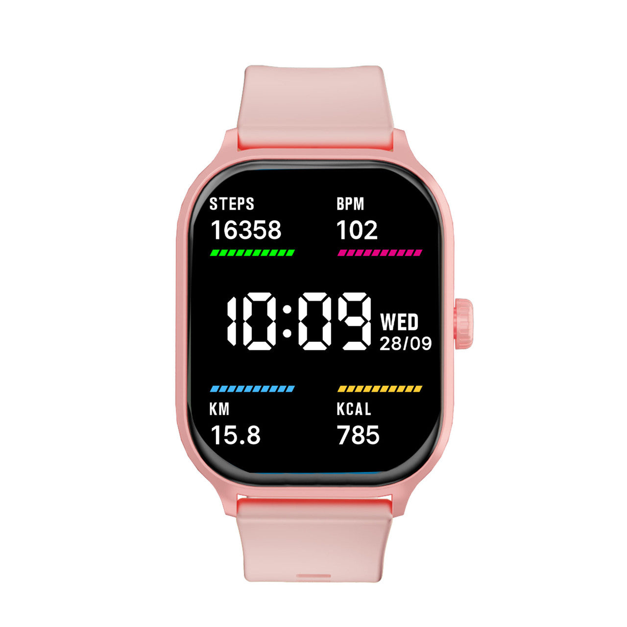 V-Fitness Smart Watch 2 Inch Touch Screen - Pink