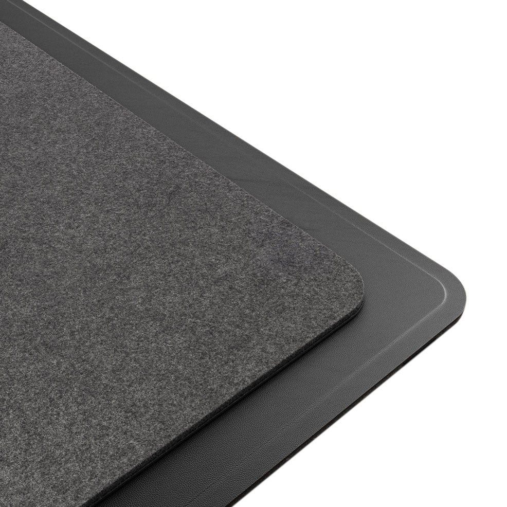 Wireless Charging Desk Mat Black