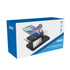 Laser 3-in-1 Wireless Charging Station with Alarm Clock - Black