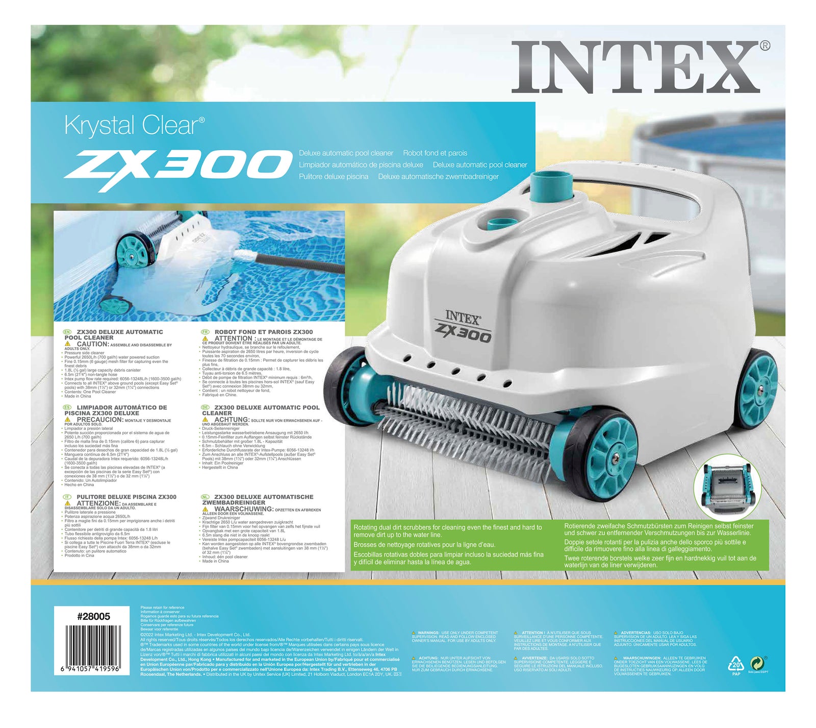 Auto Above Ground Pool Cleaner Deluxe 28005