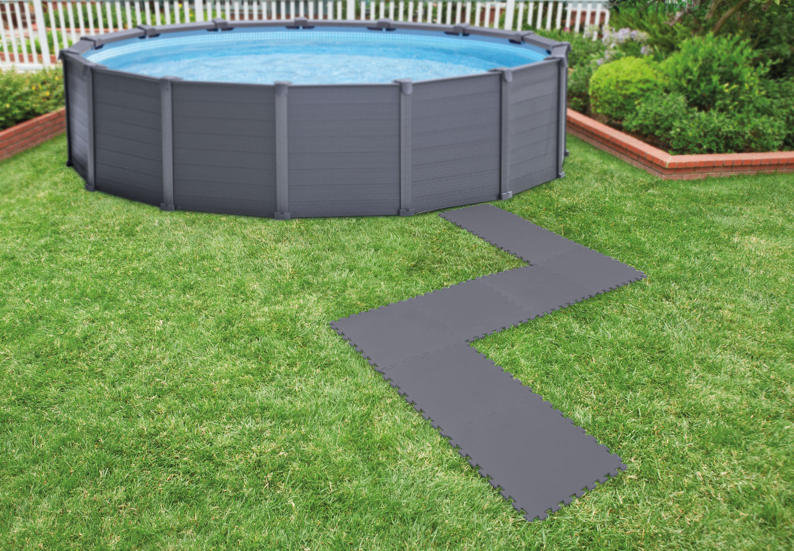 Gray Padded Floor Protector Interlocking 8 x 50x50x0.5cm 29084