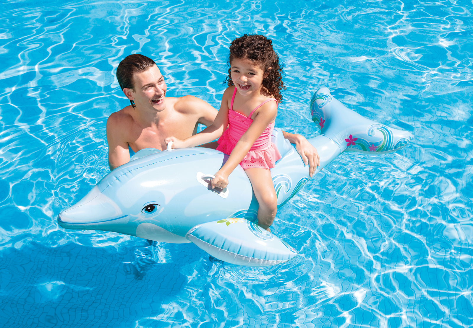 Lil' Dolphin Ride-On Pool Kids Float 58535