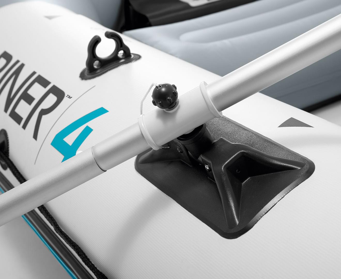 Mariner 4 Rigid Inflatable Boat Set Intex 4 Person Hard Floor Fishing