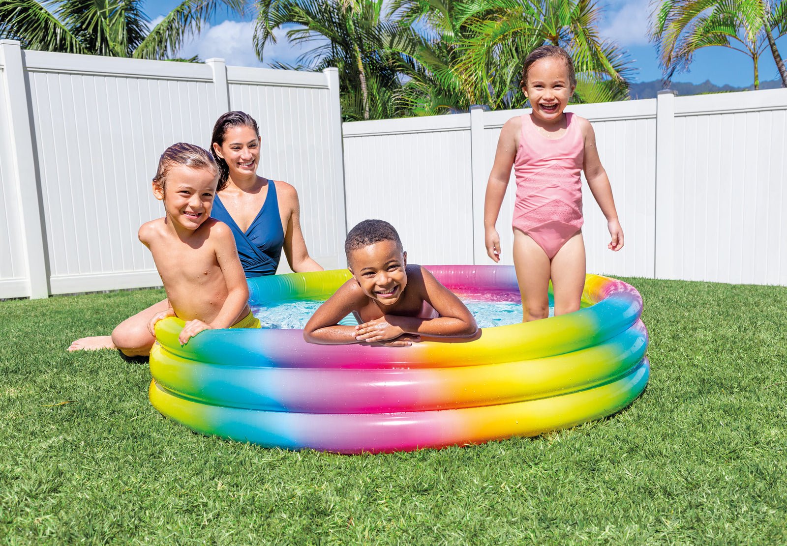 RAINBOW OMBRE POOL 147cm 58439