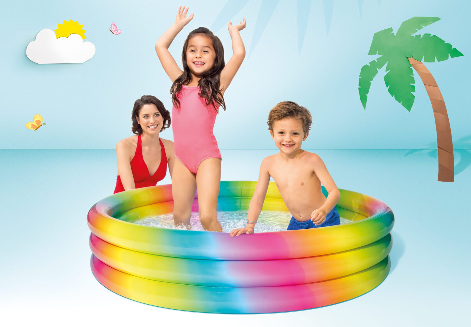 RAINBOW OMBRE POOL 147cm 58439