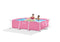 Pink Rectangular Frame Pool 28266