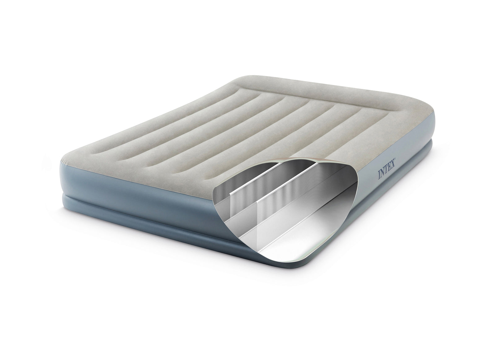 INTEX Queen Dura-Beam� Air Mattress w/ Built-In USB Electric Pump 64118