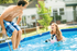 Intex Rectangular Frame Pool 4.5m X 2.2m X 0.84m with Filter/Pump 28274