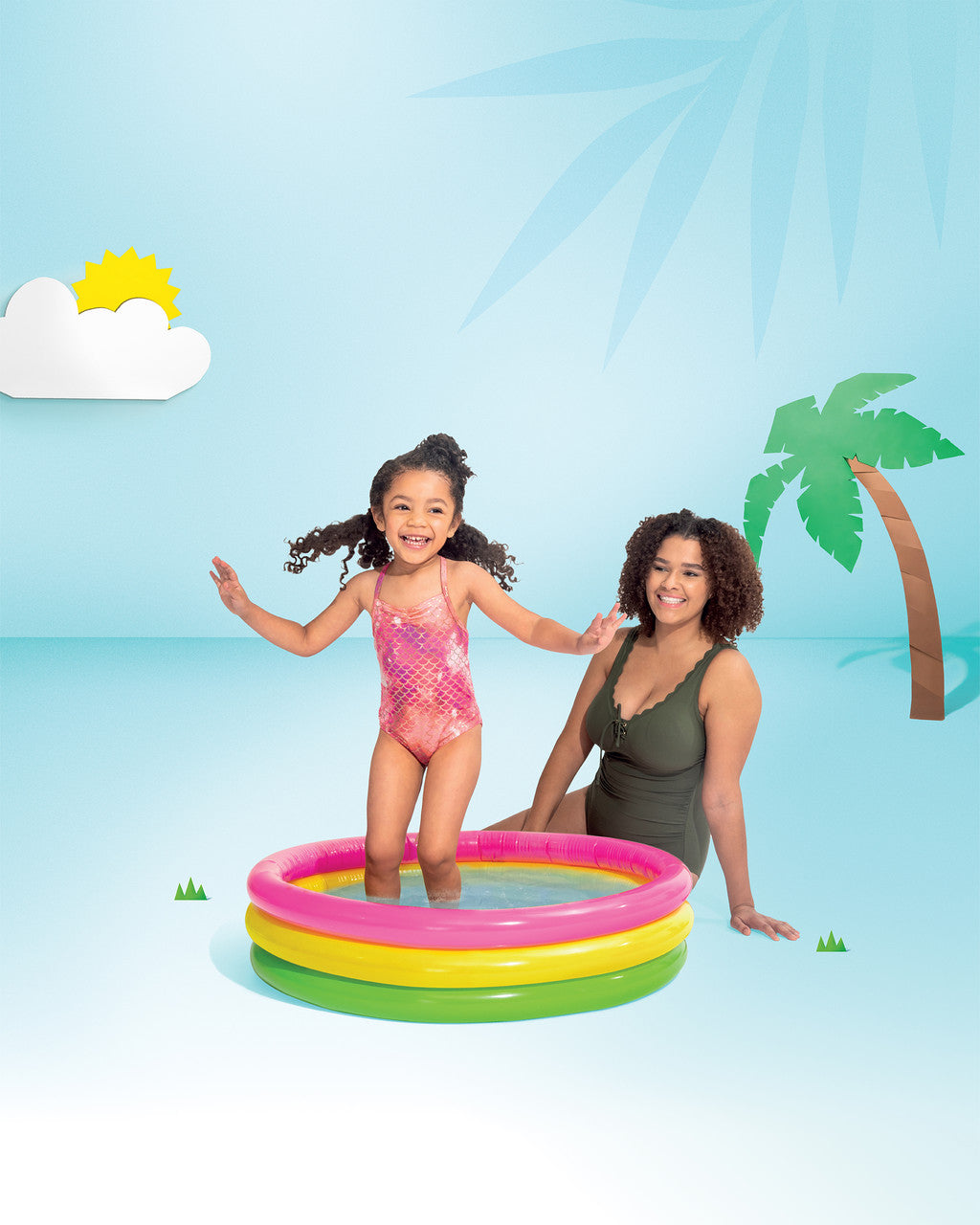 Sunset Glow Kiddie Pool 86cm x 25cm - 58294