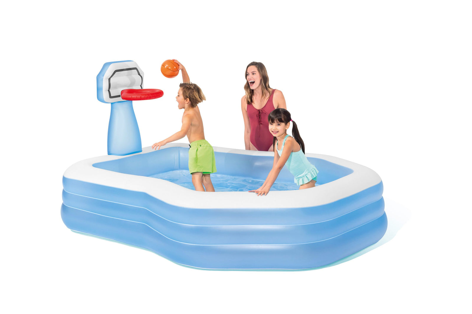 Swim Center Shootin' Hoops Inflatable Pool 2.57m x 1.88m 57183