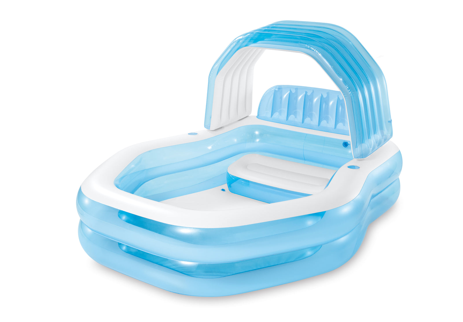 Sun Shade Swim Center Family Inflatable Pool 57186