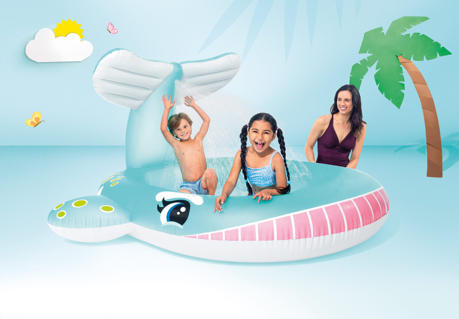 Whale Spray Pool Kids Baby 57440