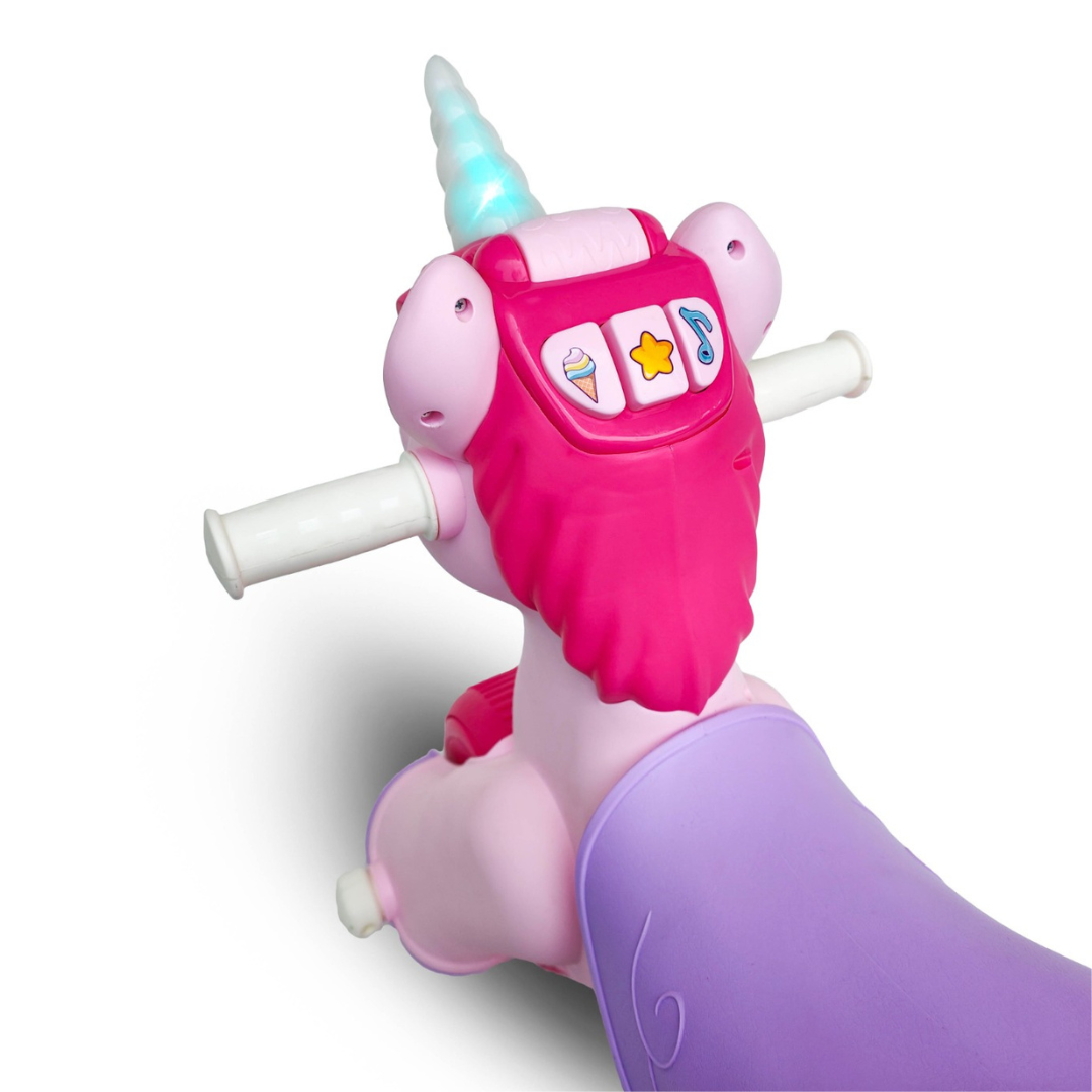 Volta Unicorn Foot To Floor Balance Push Scooter 3+ SHP708_PNK