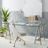 Stainless Steel & Glass Venus Office Desk Table