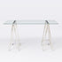 Stainless Steel & Glass Venus Office Desk Table