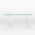 Stainless Steel & Glass Venus Office Desk Table