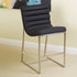 Auburn Modern Leather Bar Chair BarStool In Black