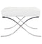 White Barcelona Ottoman - Classic Version - Replica
