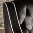 Lara Two Tone Tufted Black New Velvet Club Armchair