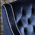 Lara Two Tone Tufted Cobalt New Velvet Club Armchair