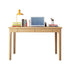 Mitch Solid Wood Study Desk /Rubberwood/Minimal Assembly/Natural Wood Colour