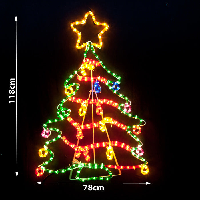 Samland Christmas Tree Motif Rope Light Large 118cm Height