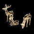 Samland 3 Sets Moving Head Reindeer Family Rope Light for Christmas Yard Decoration