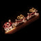 Samland Led Santa on Sleigh Reindeer Rope Light
