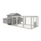 Samland Wooden Chicken Coop with Spacious Run – Outdoor Waterproof Hen House for Multiple Chickens