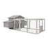 Samland Wooden Chicken Coop with Spacious Run – Outdoor Waterproof Hen House for Multiple Chickens