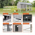 Samland Large Wooden Backyard Chicken Coop with Big Run and Nesting Boxes