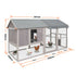 Samland Large Wooden Backyard Chicken Coop with Big Run and Nesting Boxes