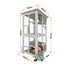 Samland Outdoor Wooden Cat Enclosure Catio with Wheels, Double Cat Houses & Roof