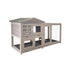 Samland Rabbit Hutch Cage Indoor and Outdoor Chicken Coop Guinea Pig Cage Bunny Cage Waterproof Roof