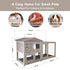 Samland Rabbit Hutch Cage Indoor and Outdoor Chicken Coop Guinea Pig Cage Bunny Cage Waterproof Roof