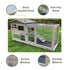 Samland Rabbit Hutch Cage Indoor and Outdoor Chicken Coop Guinea Pig Cage Bunny Cage Waterproof Roof