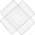 Samland 22x12cm BBQ Grill Mesh Fish Meat Rectangle Net Mat Barbecue Pad for Camping