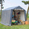 8x8FT Portable Storage Garage Shelter Carport with Steel Frame Cover