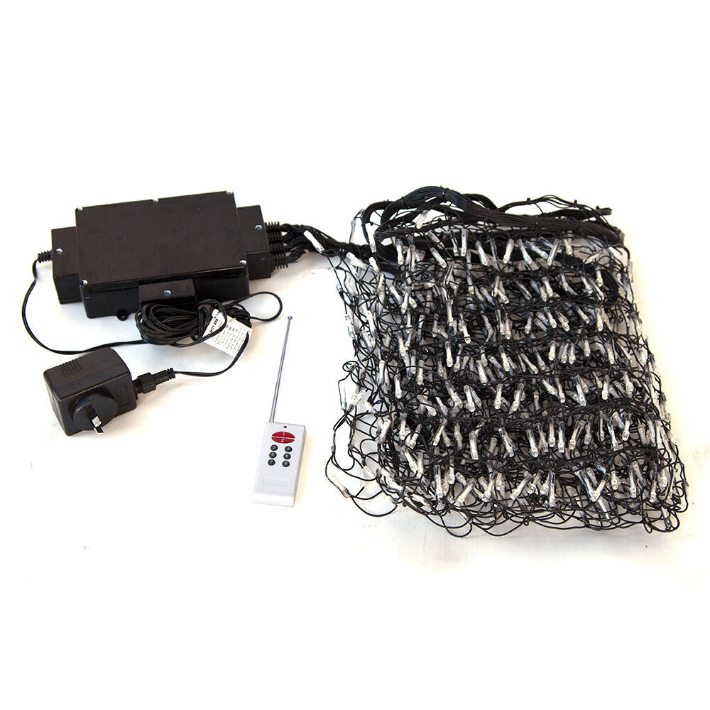 Samland 448 LED Programmable Scrolling Text Message Net Light 2m x 80cm in Blue