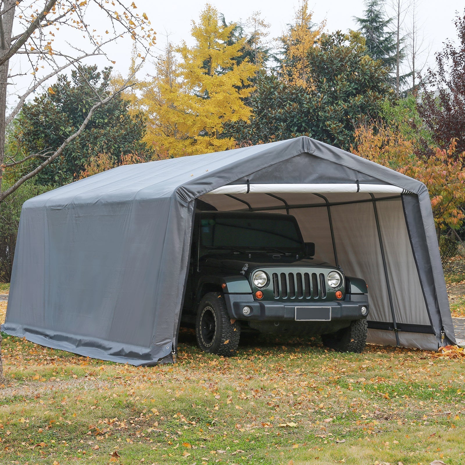 Samland Replacement Cover Kit for Portable Carport Garage Shelter in Size 12X20FT