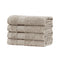 Samland Premium Cotton Washcloths 4-Pack Quick-Dry Face Towels Set-Linen