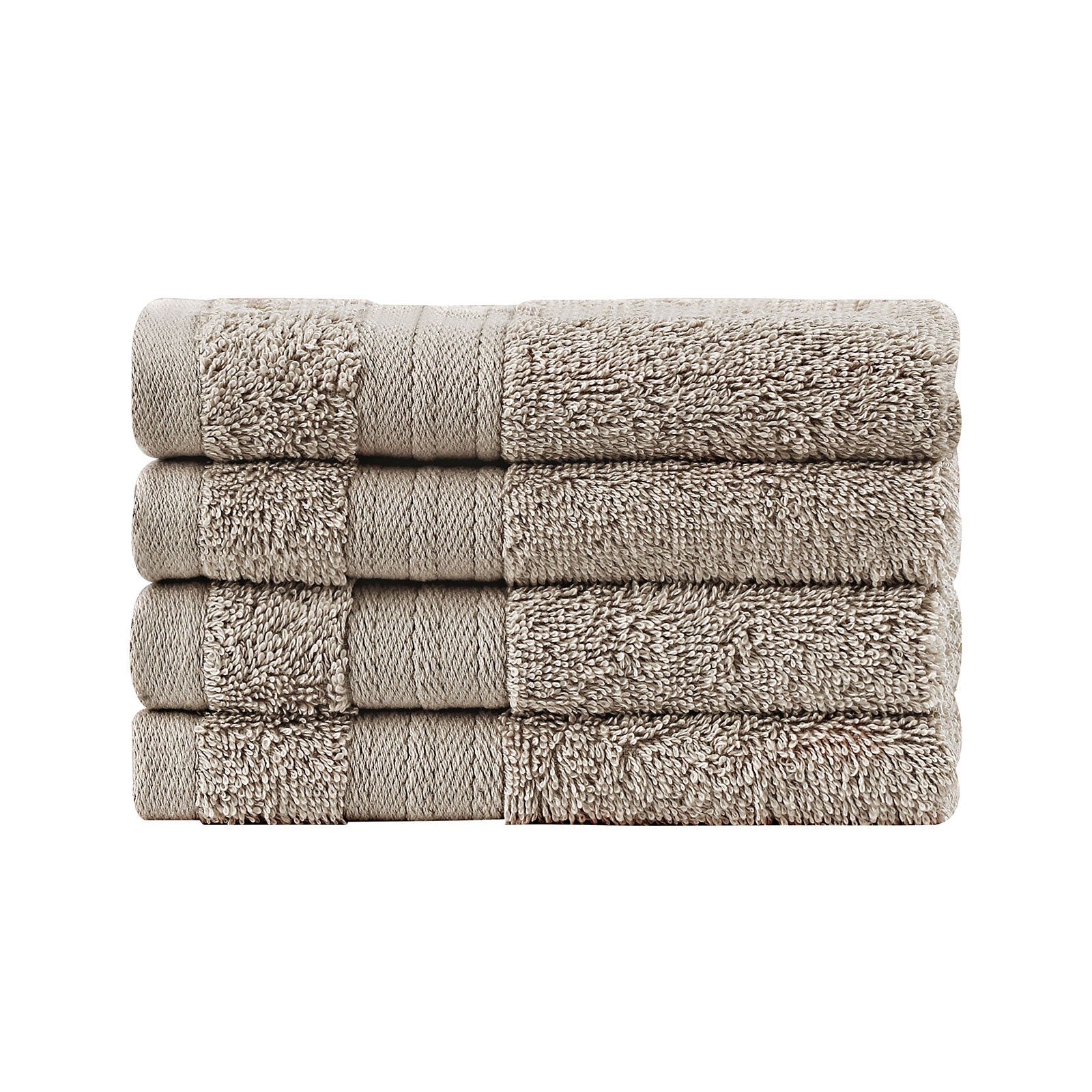 Samland Premium Cotton Washcloths 4-Pack Quick-Dry Face Towels Set-Linen