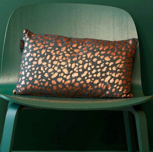 Felidea Cotton Green Cushion