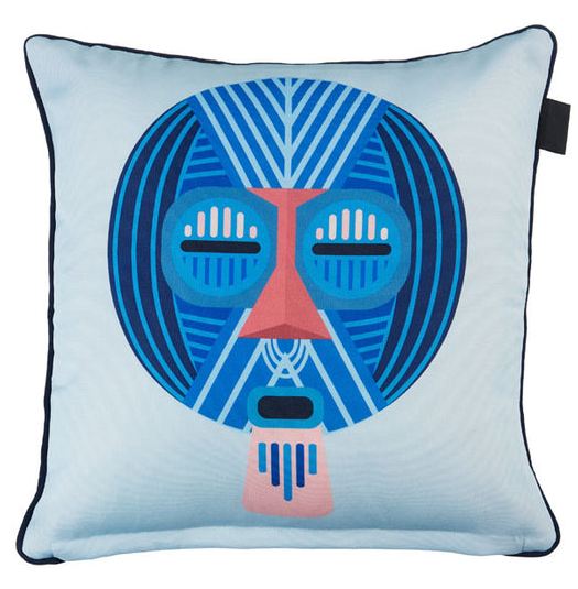 Mascarade Blue Cushion