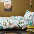Crazy Jungle Kids Cotton Percale Multi Quilt Cover Sets   Single
