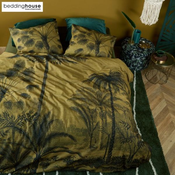 Tour Du Monde At Home Cotton Ochre Quilt Cover Sets   King