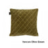 Vercors Cotton Olive Green Cushion
