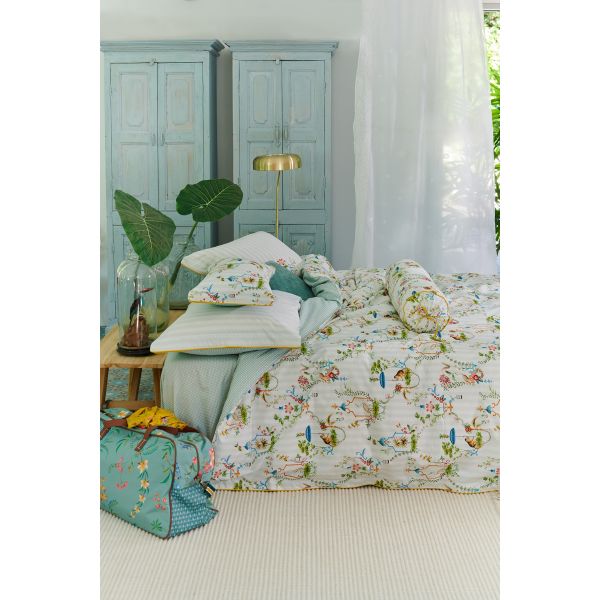 Singerie Double Cotton White Quilt Cover Set By